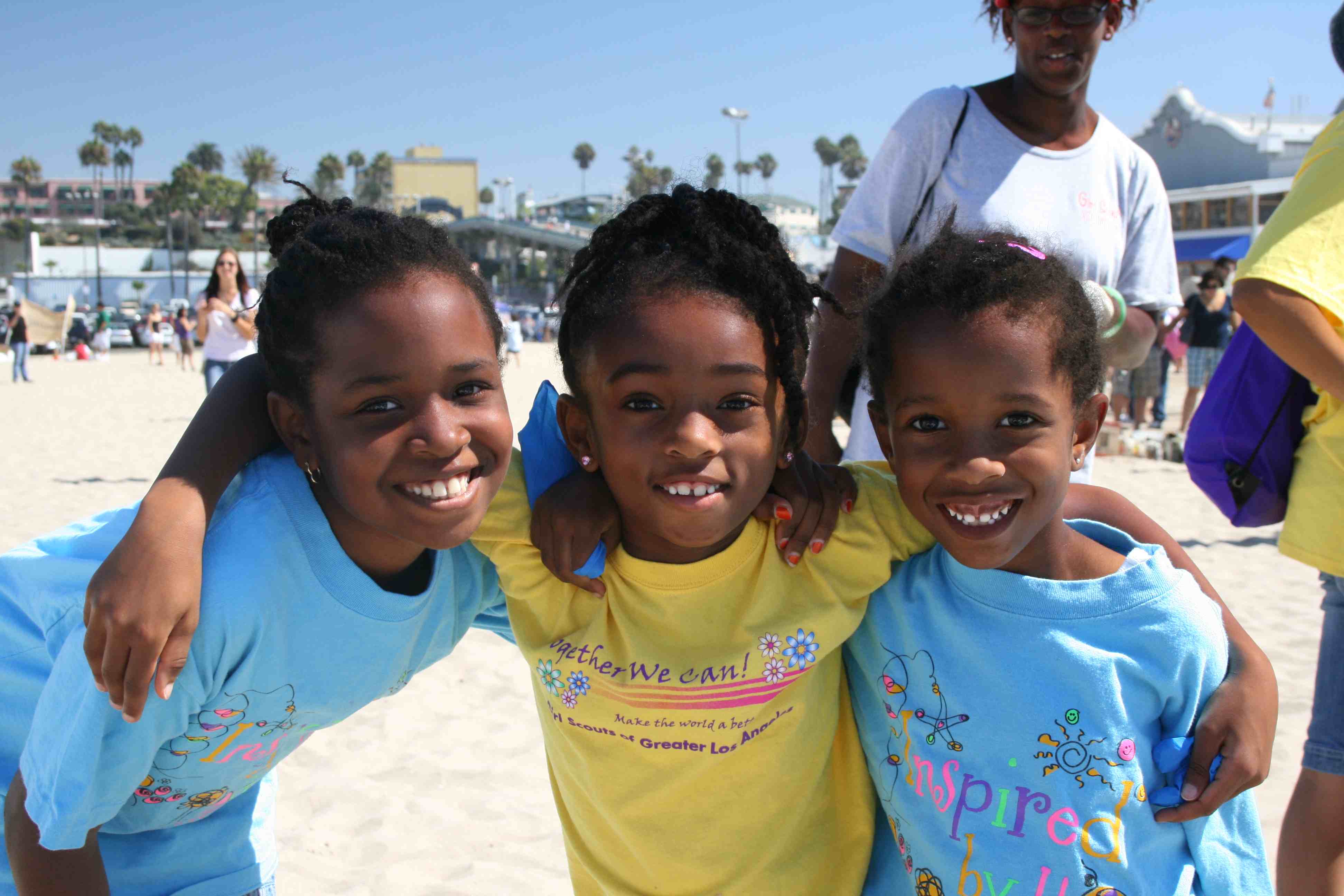 Young volunteers can do their part to clean up the beach.
