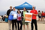 Group volunteering at Coastal Cleanup Day