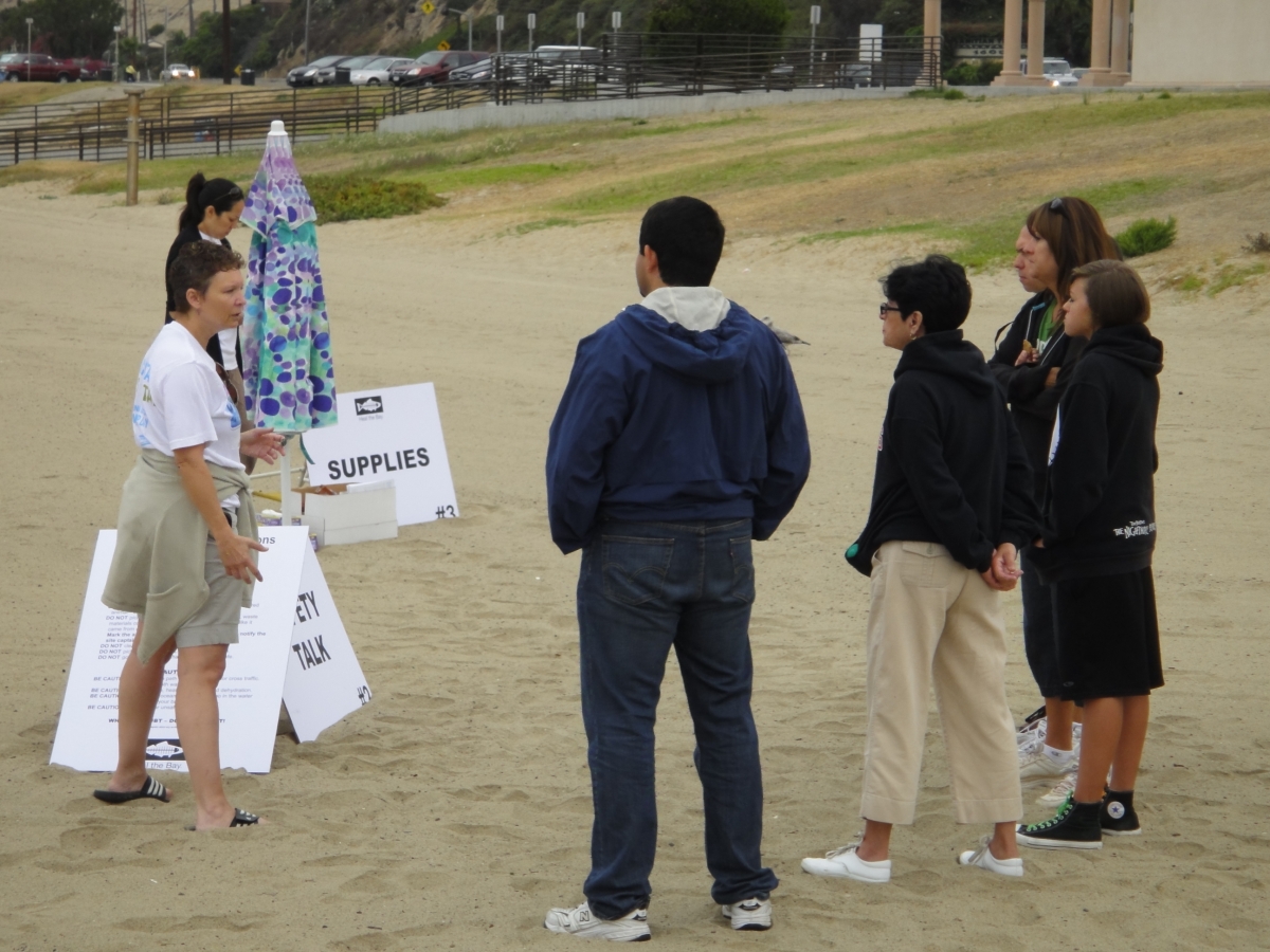 Beach talk at Will Rogers