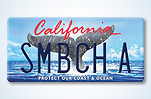 California's redesigned Whale Tail license plate