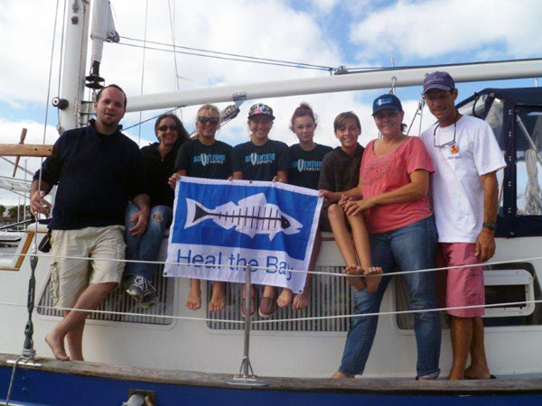 Heal the Bay's Eddie and Nina with the Adventure Voyaging crew