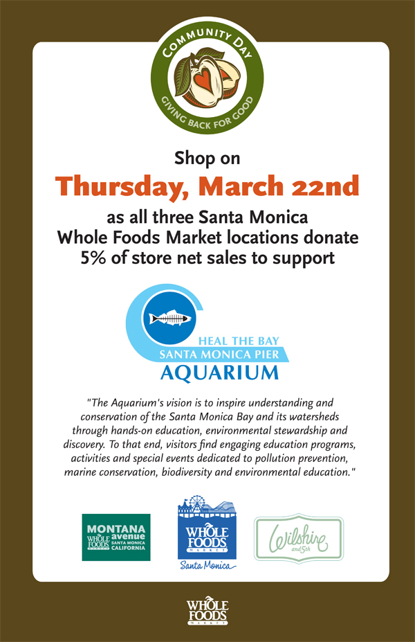 Whole Foods Market Community Day Flyer