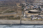 The Border of the United States and Mexico: San Diego (left) and Tijuana (right)