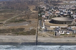 The Border of the United States and Mexico: San Diego (left) and Tijuana (right)