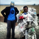 Blue Demon Jr. Chico Plastic Bag Monster KTLA Morning News Gayle Anderson CCD