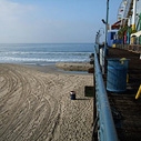 Swimmers should stay at least 100 yards away from flowing storm drains