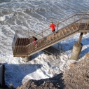 High tide at Pismo Beach