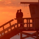 Valentines Day Santa Monica Beach Fabian Lewkowicz
