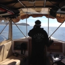 Testing water quality for Heal the Bay off Point Dume