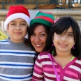 Green Santa eco elves Day Without a Bag #RockinReusable Instagram Amoeba Music