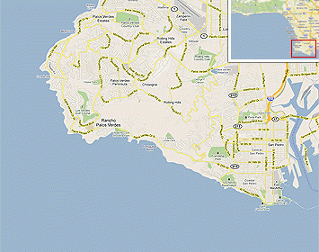 Map of Palos Verdes Peninsula