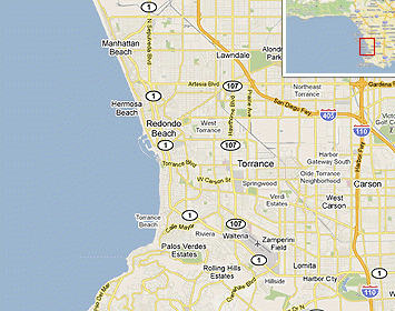 Map of the South Bay