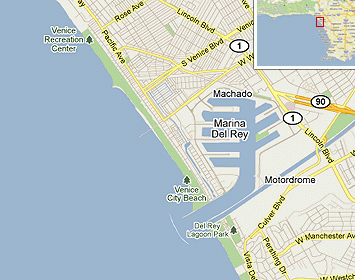 Map of Venice Beach