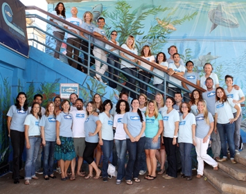 Heal the Bay Staff group shot photo Santa Monica Pier Aquarium