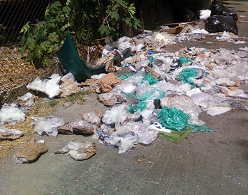 Dumping on a Los Angeles street