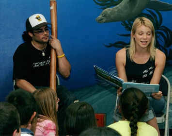 Santa Monica Pier Aquarium Amy Smart Joel Harper