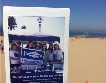 Polaroid Volunteer Cleanup CleanBeach beach santa monica heal the bay