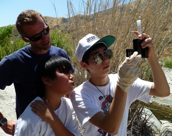 Creek Education: High school students take samples at local creek