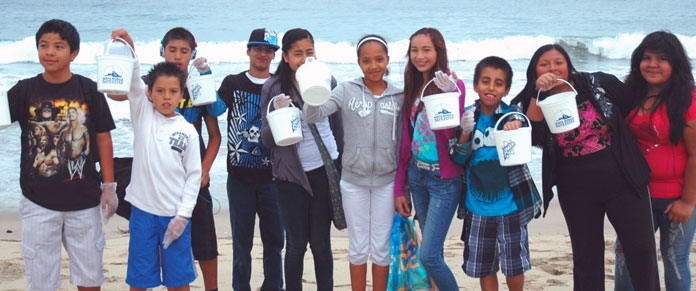 Coastal Cleanup Day Dockweiler Tower Kids