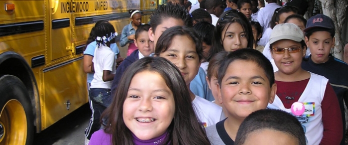Santa Monica Pier Aquarium Kids School Bus