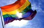 Rainbow Flag Gay Pride LGBT Heal the Bay Beach Please