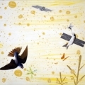 Morphing Swallow by artist-philanthropist Frank Moore