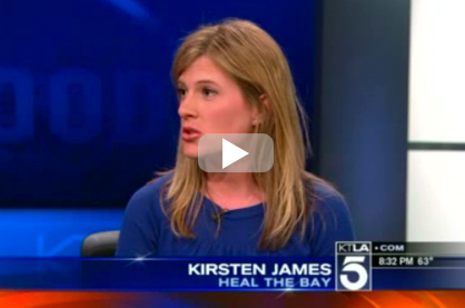 Kirsten James on KTLA Grocery Bags Go Eco
