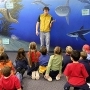 Nick Fash teaching a microbio class
